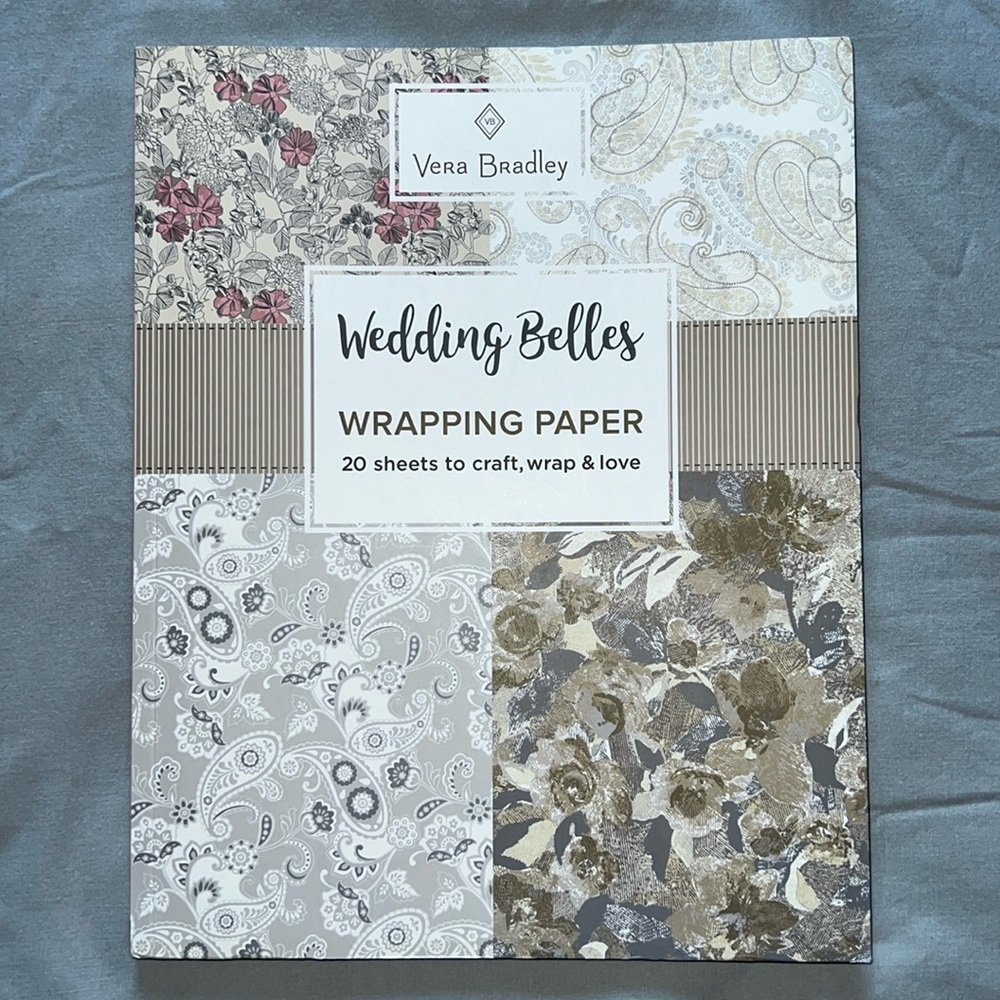 Vera Bradley Wedding Belles Wrapping Paper